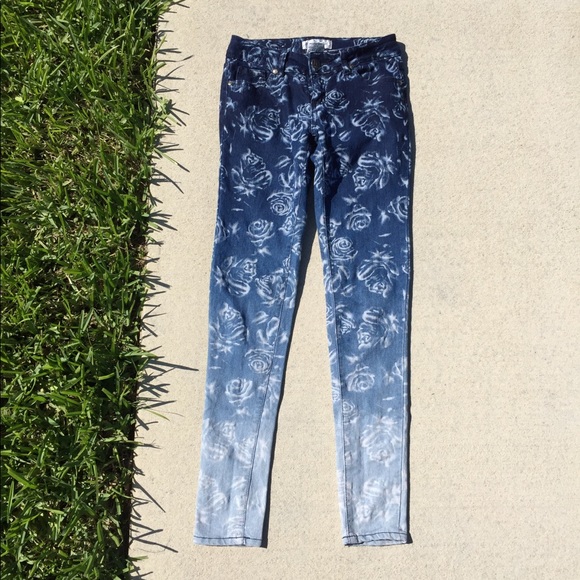 Floral fade skinny jeans - Picture 1 of 4